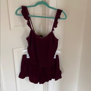 Victoria Secret Velvet PJ set